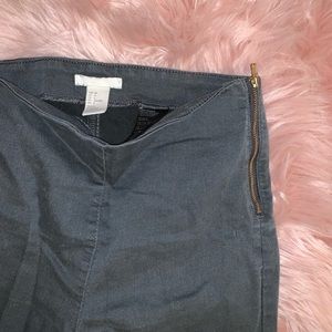 Grey high waisted pants